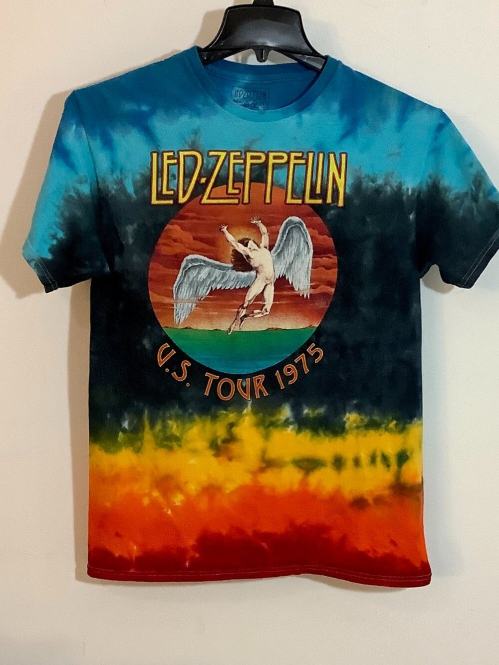Led Zepplin Tour 1975 Tee Short Sleeve Collectible Unisex Medium